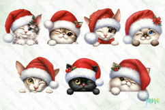 Peeking Holiday Cat Sublimation Bundle Product Image 2