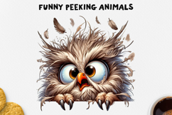 Funny Peeking Animals PNG Bundle Product Image 2