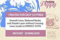 Peeking Puppy Set1 - BUNDLE 25 SVG, Cut vector SVG 25 design Product Image 5