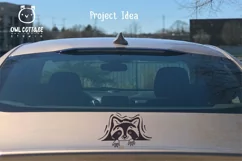 Peeking Racoon SVG for Car  Decal 