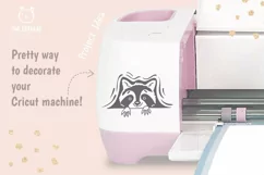 Peeking Racoon SVG for Cricut Mashine  Decal 