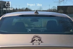 Peeking Sloth SVG for Car  Decal 