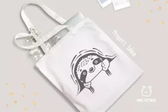 Peeking Sloth SVG for Tote Bag
