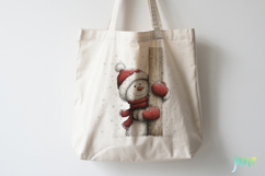 Peeking Snowman Clipart Product Image 4