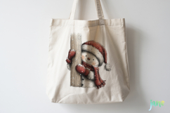 Peeking Snowman Clipart Product Image 4