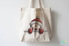 Peeking Snowman Clipart Product Image 4