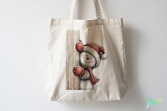 Peeking Snowman Clipart Product Image 4