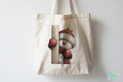 Peeking Snowman Clipart Product Image 4