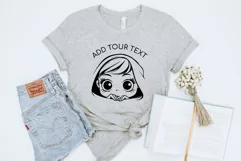 Peeking SVG  Peek a Boo Girl SVG Cut File For Cricut