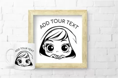 Peeking SVG  Peek a Boo Girl SVG Cut File For Cricut