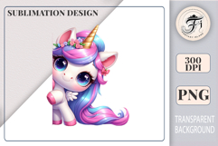 Surprised peeking unicorn clipart in watercolor style, great for playful kids graphics and party cards.
