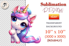 Surprised peeking unicorn clipart in watercolor style, great for playful kids graphics and party cards.