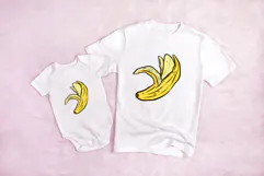 Peeled Banana Fruit Illustration PNG JPG SVG Product Image 3