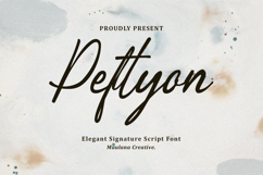 Peftyon Elegant Signature Script Font Product Image 1