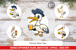 Wind Spinner Pelican Beer Day Product Image 1