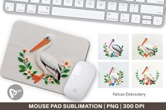 Mouse Pad Pelican Embroidery Product Image 1