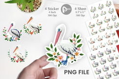 Pelican Embroidery Sticker Product Image 1