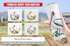Tumbler Pelican Embroidery Product Image 1