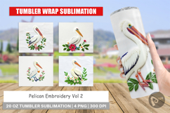 Tumbler Pelican Embroidery Product Image 1