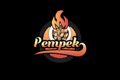 Pempek indonesia food vintage logo template design Product Image 2