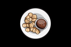 Pempek indonesia street food illustration design Product Image 2