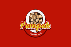 Pempek indonesia street food logo template illustration desi Product Image 2