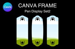 Pen Display Card Canva Frame Template Packaging Design_2 Product Image 1