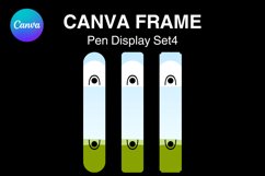 Pen Display Card Canva Frame Template Packaging Design_4 Product Image 1