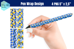 Lemons Summer Pen Wraps Sublimation Product Image 1