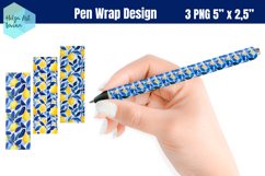 Lemons Summer Pen Wraps Sublimation Product Image 1
