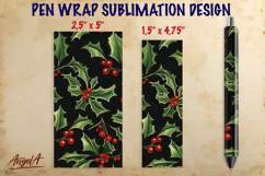Floral sublimation pen wraps bundle, epoxy pen, Christmas Product Image 6