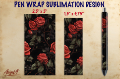 Floral sublimation pen wraps bundle, epoxy pen, Christmas Product Image 10