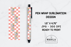 Teacher Blossom Pen Wrap Design Product Image 1