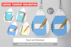 Earring Pencil and Notebook Product Image 1