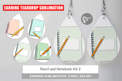 Earring Pencil and Notebook Product Image 1