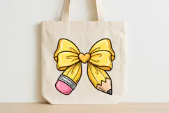 Pencil bow png, Coquette png, Back to school png Product Image 4