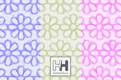 Pencil chamomile pattern skinny tumbler wrap sublimation Product Image 3