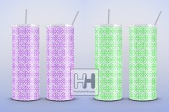 Pencil chamomile pattern skinny tumbler wrap sublimation Product Image 4