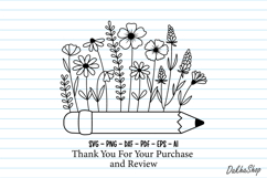 Floral Pencil Svg, Teacher Svg, Back To School Svg, School. Product Image 9