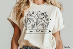 Teacher Svg, Pencil Flower Svg, Floral Pencil Split Monogram Product Image 5
