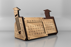 Desk Organizer with Perpetual Calendar, Pencil Holder Product Image 2