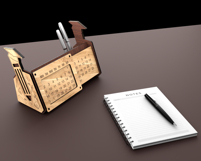 Desk Organizer with Perpetual Calendar, Pencil Holder Product Image 10