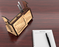 Desk Organizer with Perpetual Calendar, Pencil Holder Product Image 4