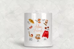 Watercolor Autumn Favorites Sublimation Quote Design Product Image 3