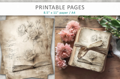 hand drawn sketch vintage paper, ephemera paper Product Image 4