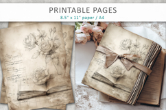 hand drawn sketch vintage paper, ephemera paper Product Image 6