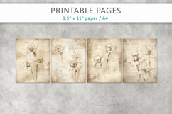 hand drawn sketch vintage paper, old paper background Product Image 2