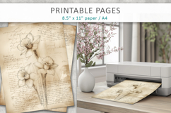 hand drawn sketch vintage paper, old paper background Product Image 5