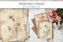 hand drawn sketch vintage paper, old paper background Product Image 7