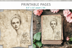 hand drawn sketch vintage paper, paper craft Product Image 3